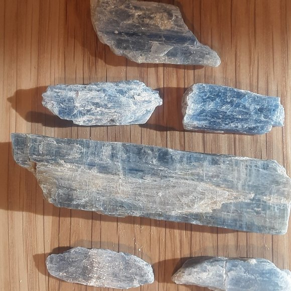 KYANITE Gem Stones (In-The-Rough) 2 Keep Handy in Purses, Handbags 4 GOOD VIBES! - Picture 1 of 1